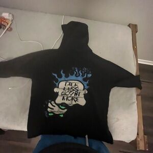 Black Graphic Hoodie